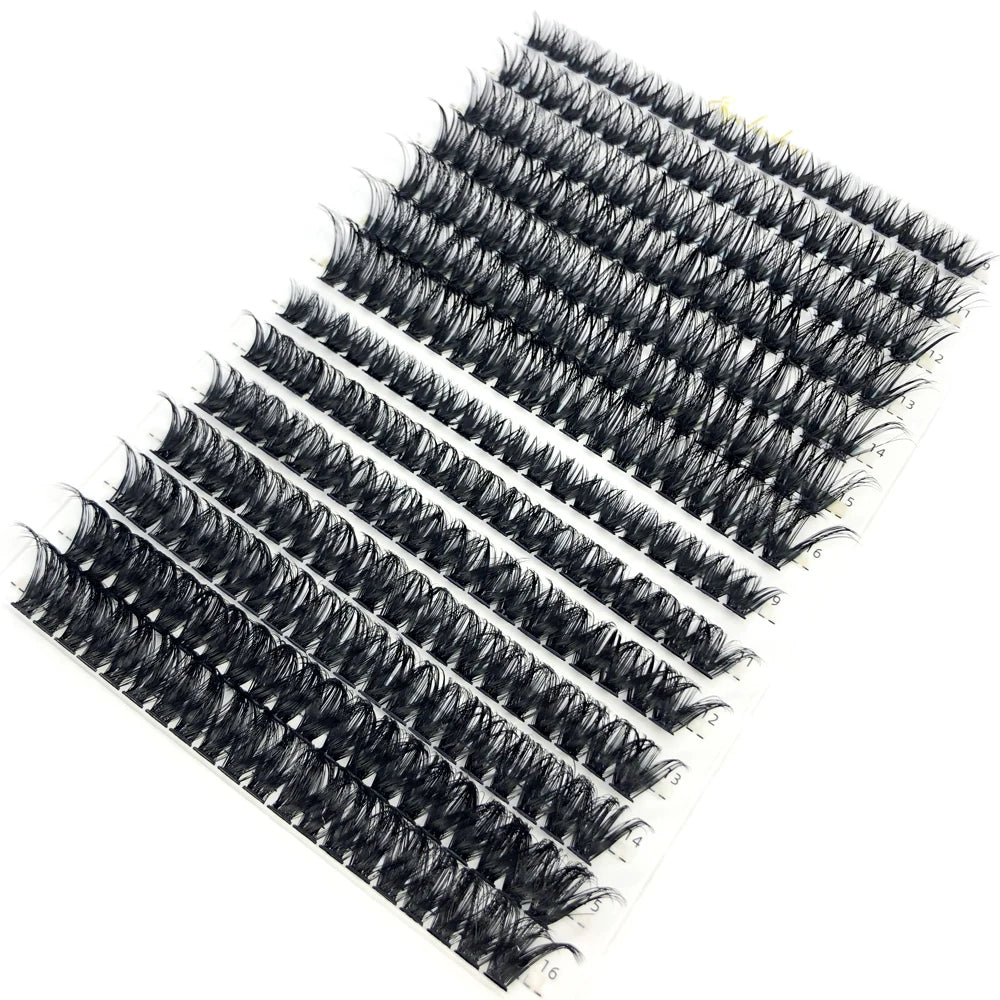60D/80D Mink Eyelashes 100/280 Bundles Natural Eyelash extension 3D Russia Volume Individual Eyelash Cluster Makeup Tools Lashes