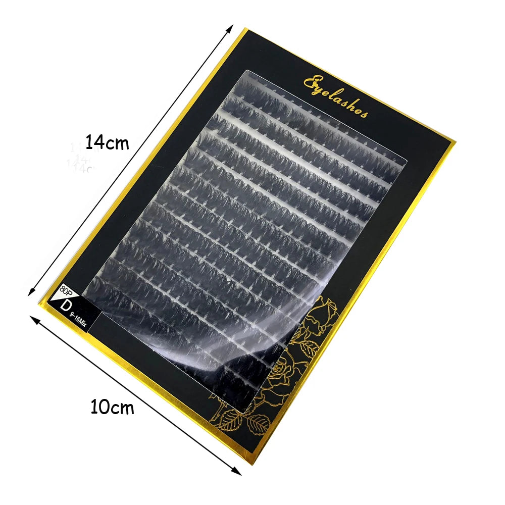 60D/80D Mink Eyelashes 100/280 Bundles Natural Eyelash extension 3D Russia Volume Individual Eyelash Cluster Makeup Tools Lashes