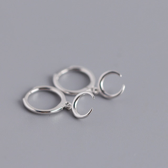 XIYANIKE Silver Color Gold Punk Hip-Hop Geometric Pendant Hoop Earrings for Women Party Jewelry Accessories Wholesale