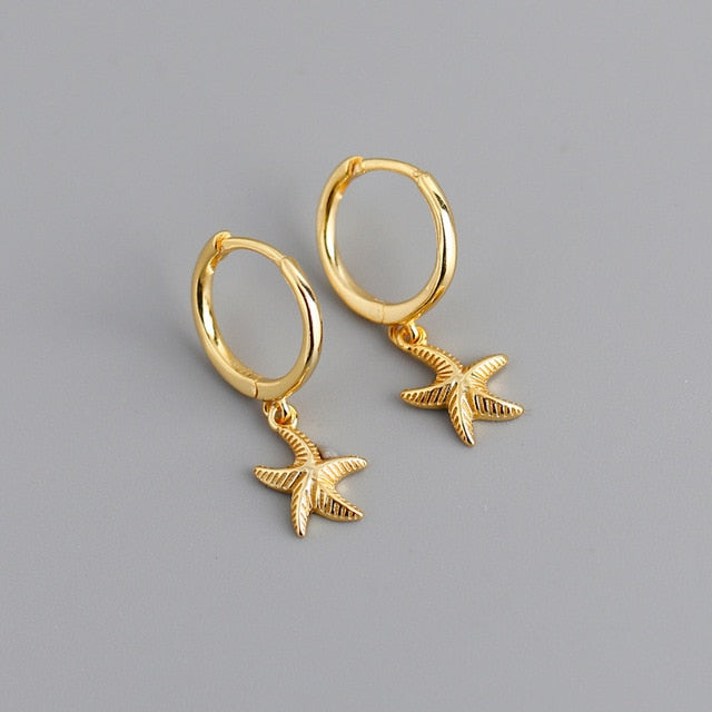 XIYANIKE Silver Color Gold Punk Hip-Hop Geometric Pendant Hoop Earrings for Women Party Jewelry Accessories Wholesale