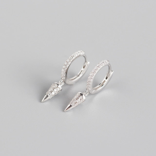 XIYANIKE Silver Color Gold Punk Hip-Hop Geometric Pendant Hoop Earrings for Women Party Jewelry Accessories Wholesale