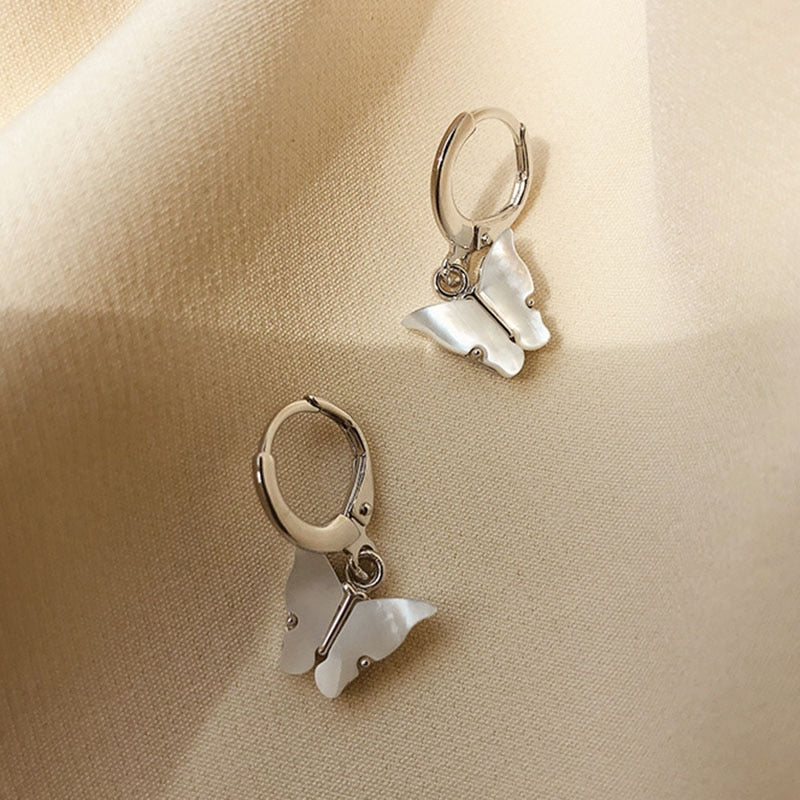 XIYANIKE Silver Color Gold Punk Hip-Hop Geometric Pendant Hoop Earrings for Women Party Jewelry Accessories Wholesale