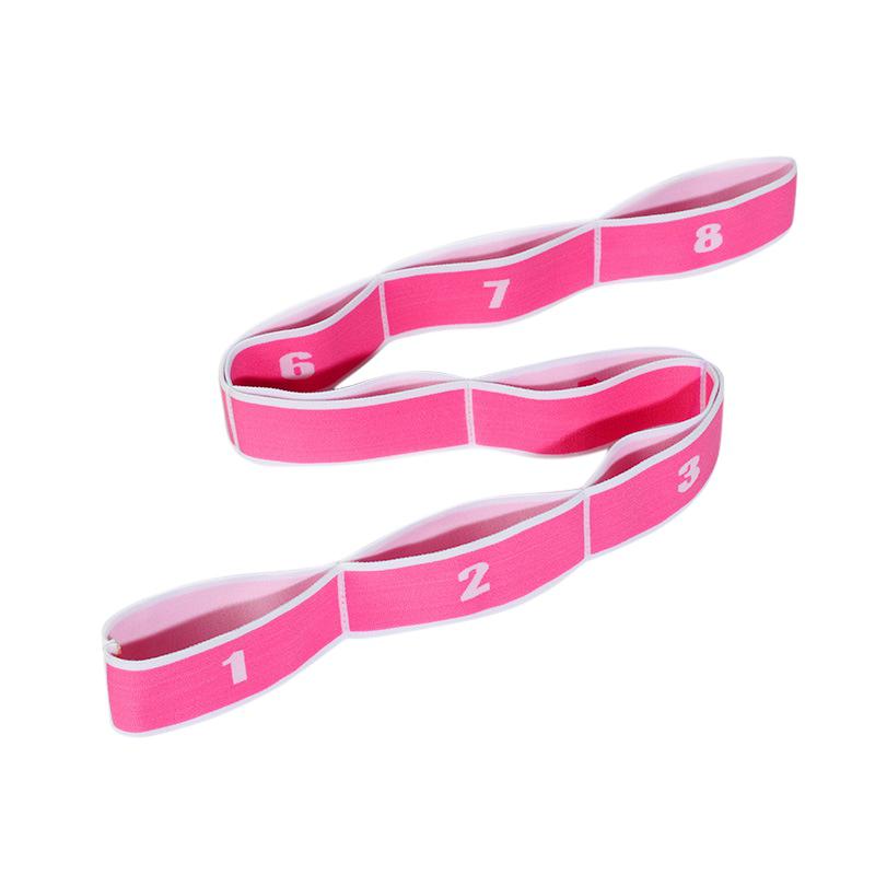 Women Yoga Stretch Strap Adults Latin Dance Belt Fitness Exercise Gym Rope Figure Waist Leg Resistance Fitness Bands Yoga Belt