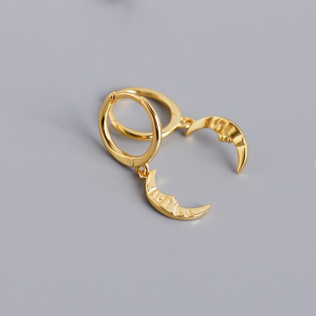 XIYANIKE Silver Color Gold Punk Hip-Hop Geometric Pendant Hoop Earrings for Women Party Jewelry Accessories Wholesale