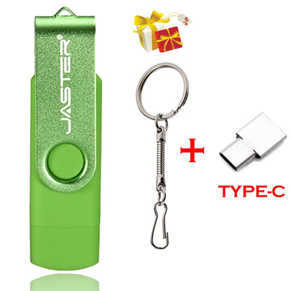 JASTER High Speed USB Flash Drive OTG Pen Drive 64gb 32gb USB Stick 16gb Rotatable Pen drive For Android Micro/PC Business gift