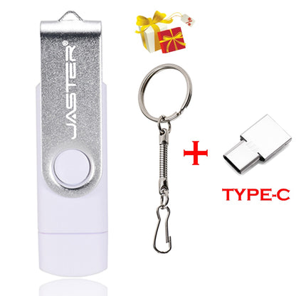 JASTER High Speed USB Flash Drive OTG Pen Drive 64gb 32gb USB Stick 16gb Rotatable Pen drive For Android Micro/PC Business gift