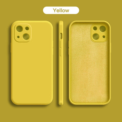 Original Square Liquid Silicone Phone Case For iPhone 14 13 11 12 Pro Max Mini X XR XS 7 8 Plus SE 2020 Shockproof Back Cover