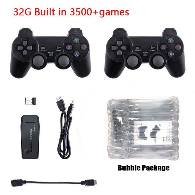 Portable video game console,4K, 2.4G, wire less control, wireless retro classic video game console, including 10000 games