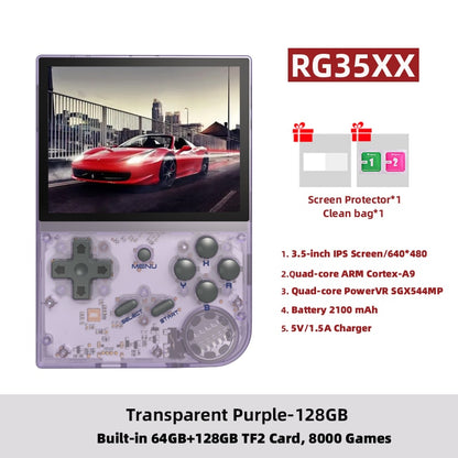 ANBERNIC RG35XX Retro Handheld Game Console Linux System 3.5 Inch IPS Screen Cortex-A9 Portable Pocket Video Player 5000+ Games