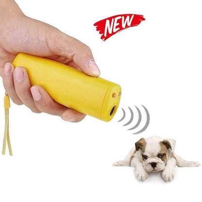 3 in 1 Pet Dog Repeller Whistle Anti Barking Stop Bark Training Device Trainer LED Ultrasonic Anti Barking Without Battery