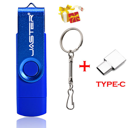 JASTER High Speed USB Flash Drive OTG Pen Drive 64gb 32gb USB Stick 16gb Rotatable Pen drive For Android Micro/PC Business gift