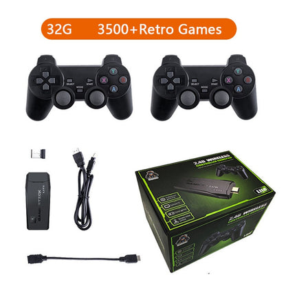 Portable video game console,4K, 2.4G, wire less control, wireless retro classic video game console, including 10000 games