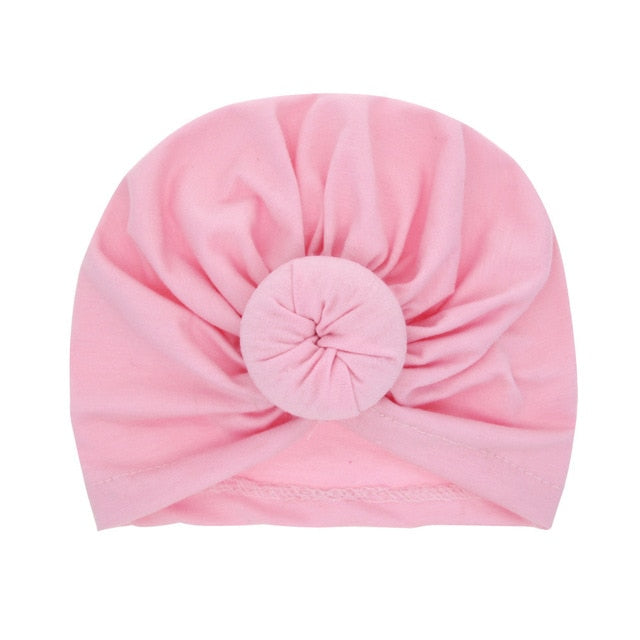 2021 New Baby Fetal Caps Baby Bow Knotted Hats Children's Autumn Winter Hats Baby Headwear Kids Hats & Caps Kids Headwear