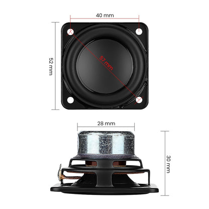 AIYIMA 2Pcs 2 Inch Portable Full Range Speaker 52MM 4 Ohm 20W Hifi Stereo Loudspeaker DIY Bluetooth Speaker Home Amplifiers