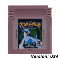 GBC Game Cartridge 16 Bit Video Game Console Card Pokemon Series Blue Crystal Golden Green Red Silver Yellow with Multi-language