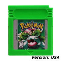 GBC Game Cartridge 16 Bit Video Game Console Card Pokemon Series Blue Crystal Golden Green Red Silver Yellow with Multi-language