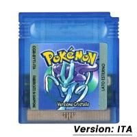 GBC Game Cartridge 16 Bit Video Game Console Card Pokemon Series Blue Crystal Golden Green Red Silver Yellow with Multi-language