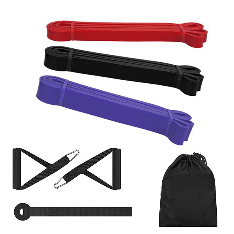 Pull Up Assist Resistance Power Bands Set Workout Heavy Duty Exercise Fitness Bands with Handles Door Anchor Crossfit Stretching