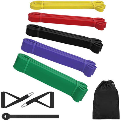 Pull Up Assist Resistance Power Bands Set Workout Heavy Duty Exercise Fitness Bands with Handles Door Anchor Crossfit Stretching