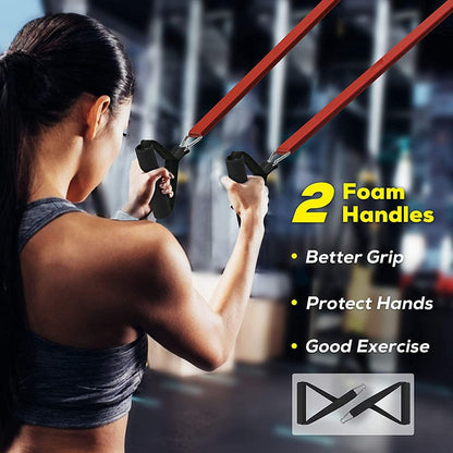 Pull Up Assist Resistance Power Bands Set Workout Heavy Duty Exercise Fitness Bands with Handles Door Anchor Crossfit Stretching