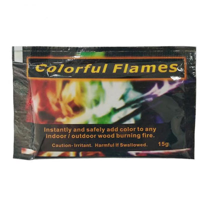 Mystical Fire Magic Tricks Coloured Flames Cool Toy Magicians Pyrotechnics Coloured Flames Bonfire Sachets Fireplace Color