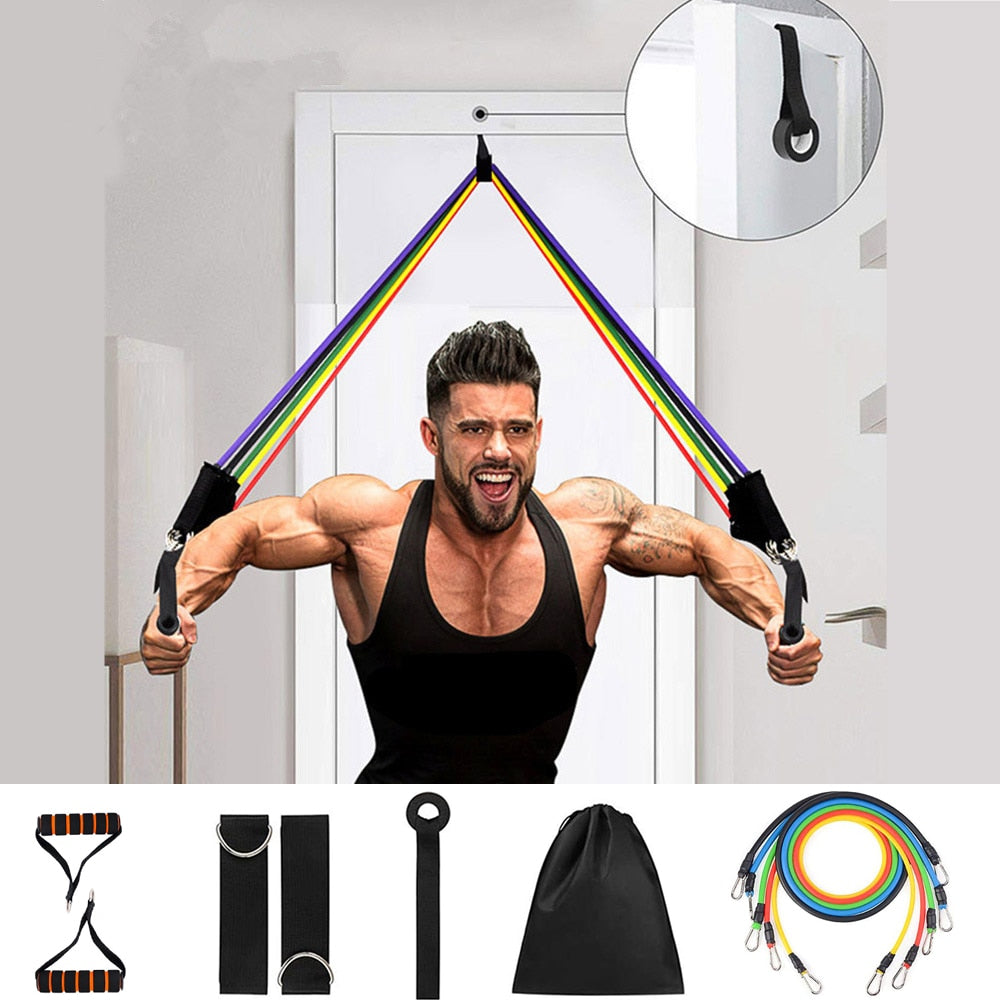 11 Pcs Resistance Bands Set