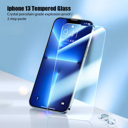 4PCS Tempered Glass for iPhone 13 12 11 Pro Max Mini Screen Protector for iPhone 14 Pro 7 8 6 6S Plus SE 2020 X XR Xs Max Glass