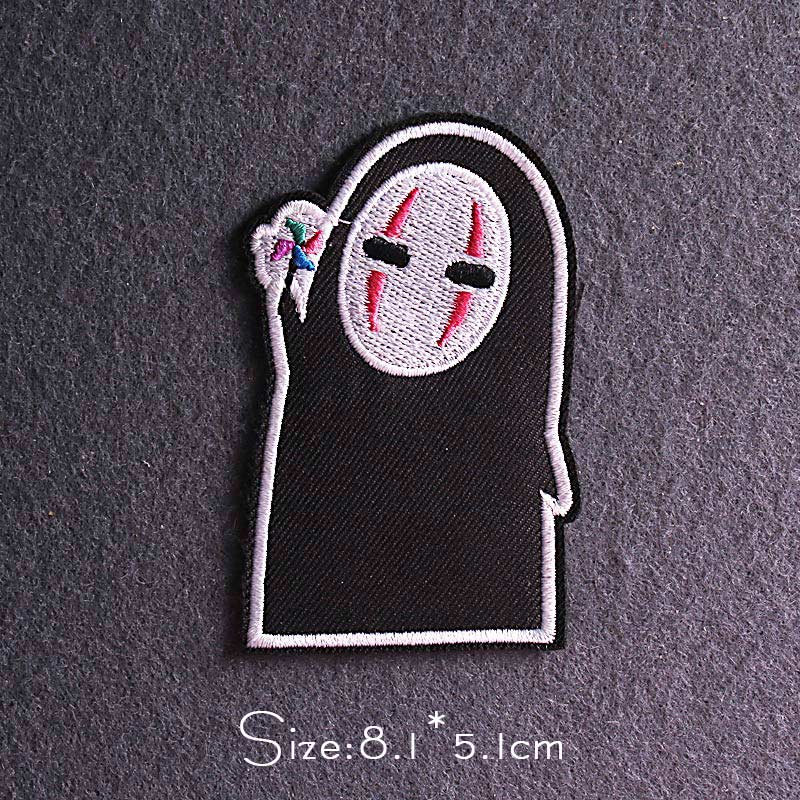 Skull Punk Patch Embroidered Patch For Clothing Sewing Applique Iron On Patches For Clothes Skeleton Binoculars Patches Stripe