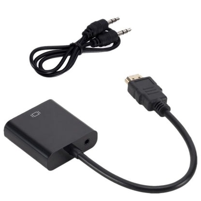 HD 1080P HDMI To VGA Cable Converter With Audio Power Supply HDMI Male To VGA Female Converter Adapter  for Tablet laptop PC TV