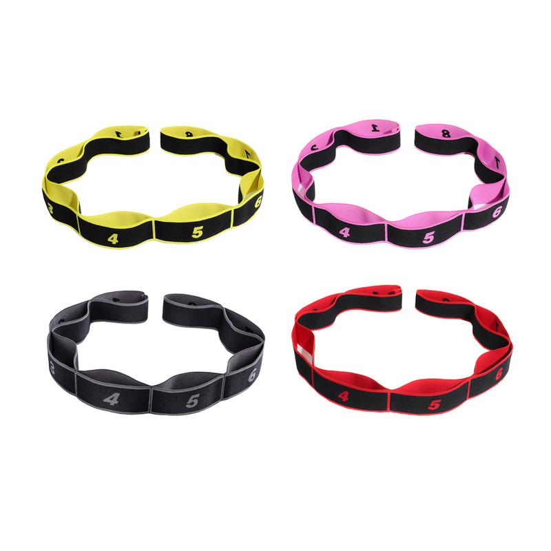 Women Yoga Belt Yoga Stretch Strap Colorful Belt Fitness Exercise Rope Figure Waist Leg Resistance Fitness Bands Stretcher Belt