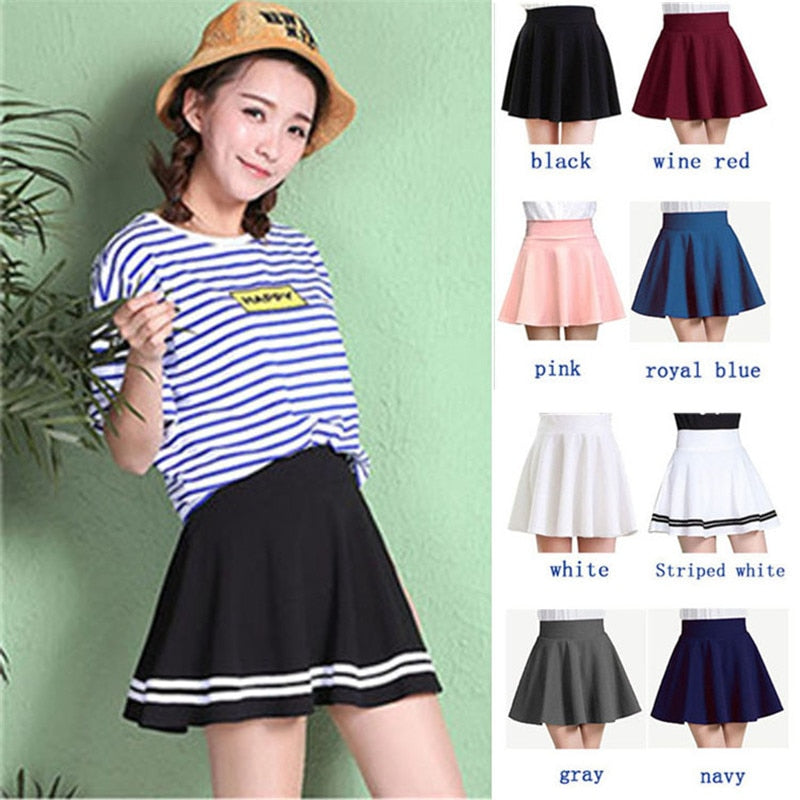 Elastic Faldas Ladies Midi Skirts