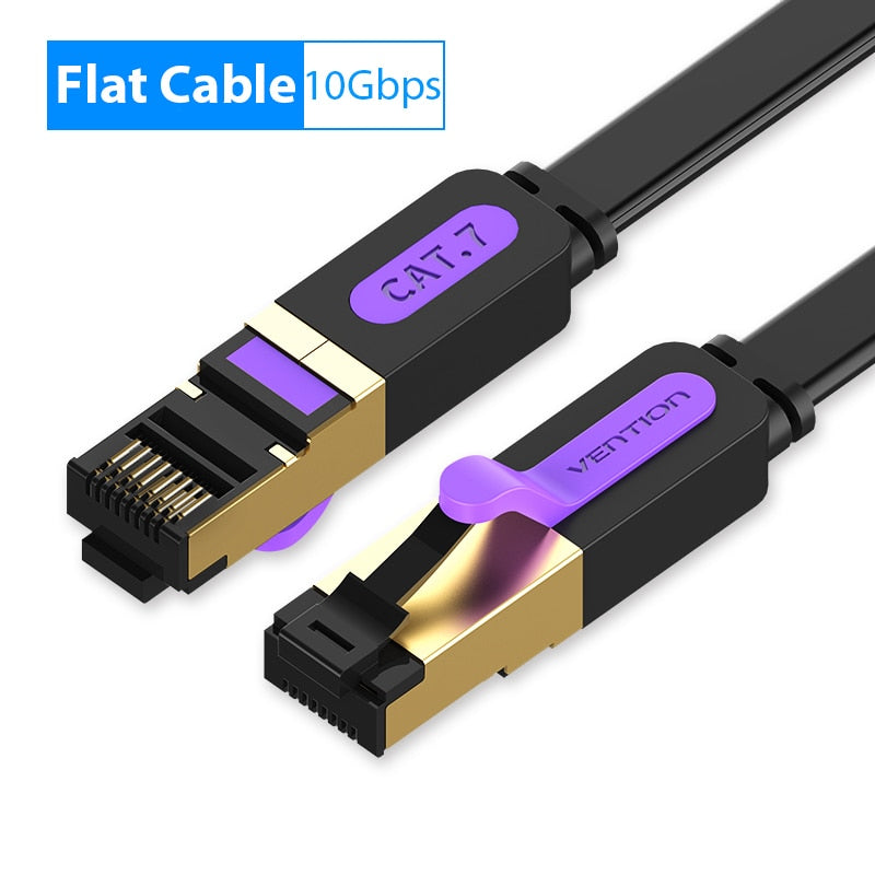 Vention Ethernet Cable RJ 45 Cat7 Lan Cable STP RJ45 Network Cable for Cat6 Compatible Patch Cord for Router Cat7 Ethernet Cable