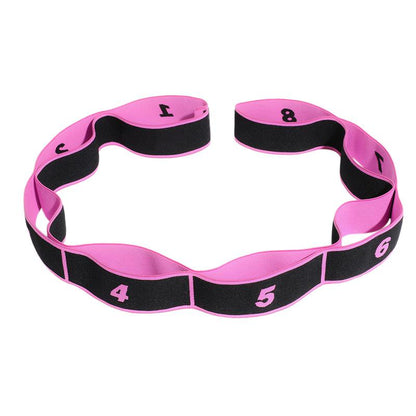 Women Yoga Stretch Strap Adults Latin Dance Belt Fitness Exercise Gym Rope Figure Waist Leg Resistance Fitness Bands Yoga Belt