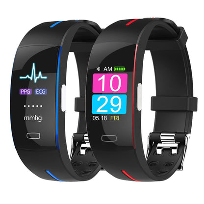 Body Temperature Measurement ECG PPG Smart Bracelet Heart Rate Blood Pressure Oxygen Smart Band Waterproof Sport Fitness Bands