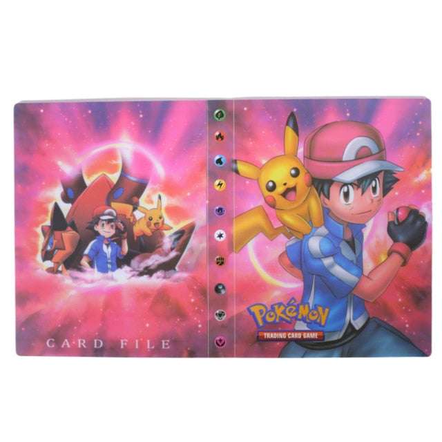 Pokemon Album Cards Book Map Letter Holder Binder Cartoon TAKARA TOMY New Anime 240PCS VMAX GX EX Collection Folder Kid Toy Gift