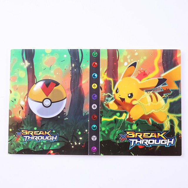 Pokemon Album Cards Book Map Letter Holder Binder Cartoon TAKARA TOMY New Anime 240PCS VMAX GX EX Collection Folder Kid Toy Gift