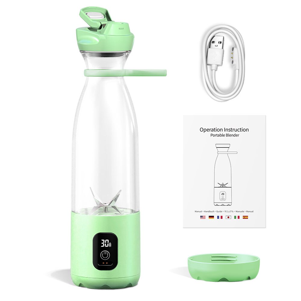 Pawaca Mini Portable Blender Fresh Juice Smoothie Blender Bottle Mixer Cup Rechargeable Electric Juicer Milkshake Smoothie Maker