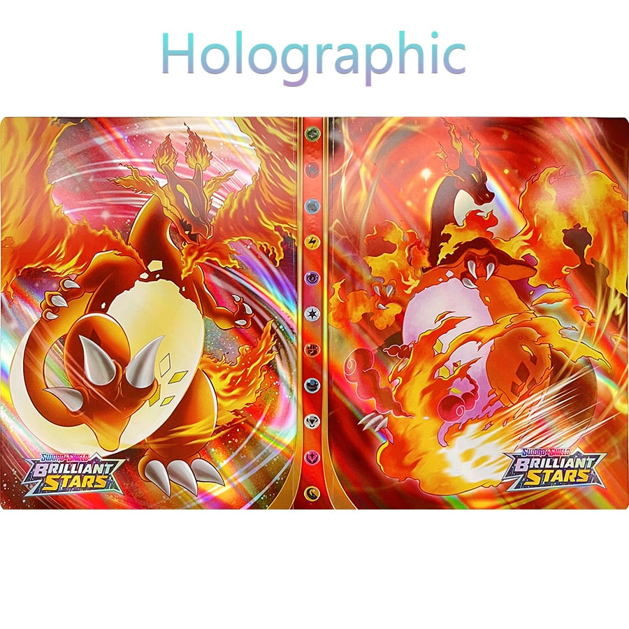 240Pcs Pokemon Cards Album Book Games Charizard Mewtwo Anime Toys Collection Card Pack Collection Booklet Kids Gifts Toys