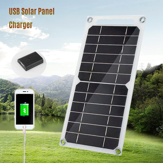 5V Solar Panel USB Waterproof Outdoor Hike Camping Portable Cells Battery Solar Charger Plate for Mobile Phone Power Bank