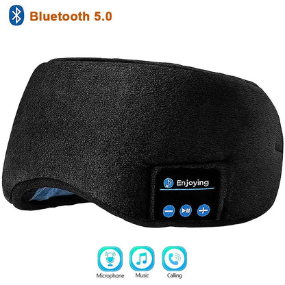 Sleep Headphones 3D Bluetooth 5.0 Headband Wireless Sleeping Artifact Breathable Music Eye Mask Earbuds for Side Sleeper Gifts