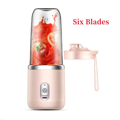 Portable Blender Mini Mixer Electric Juicer Machine Fresh Fruit Juice Blender Smoothie Maker Blender Cup Bottle F Travel Kitchen