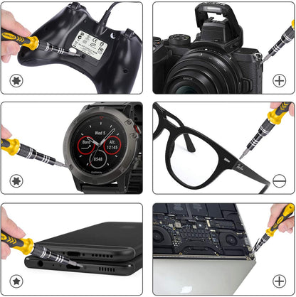 Computer Repair Kit,122 in 1 Magnetic Laptop Screwdriver Kit, Precision Screwdriver Set, Small Impact Screw Driver Set with Case