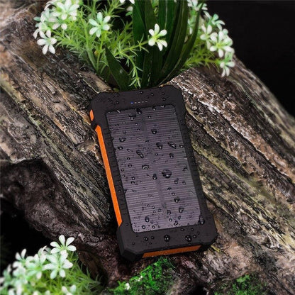 30000mah Solar Charger Portable LED Outdoor Power Bank with Charging Cable for Fast Charging External Battery for Android Iphone