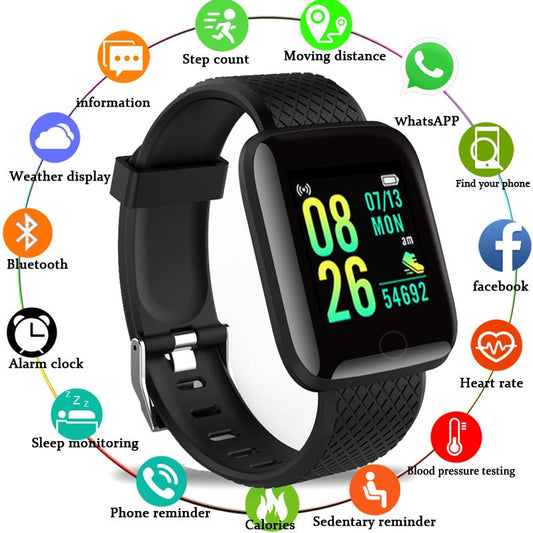 Plus Smart Bracelet Sports Bracelet D13 Color Screen Bracelet Sports Pedometer Bluetooth Reminder Heart Rate Blood Pressure