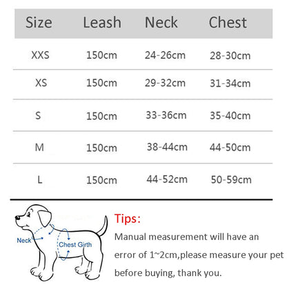 Leash Set for Small Dogs Adjustable Puppy/ Cat Harness