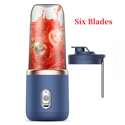 Portable Blender Mini Mixer Electric Juicer Machine Fresh Fruit Juice Blender Smoothie Maker Blender Cup Bottle F Travel Kitchen