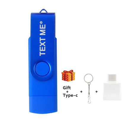 TEXT ME High Speed USB Flash Drive OTG Pen Drive 64GBUsb Stick 32GB 16GB 8GB Pendrive Flash Disk for Android Micro/PC/Car/TV