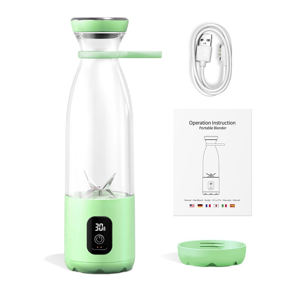 Pawaca Mini Portable Blender Fresh Juice Smoothie Blender Bottle Mixer Cup Rechargeable Electric Juicer Milkshake Smoothie Maker