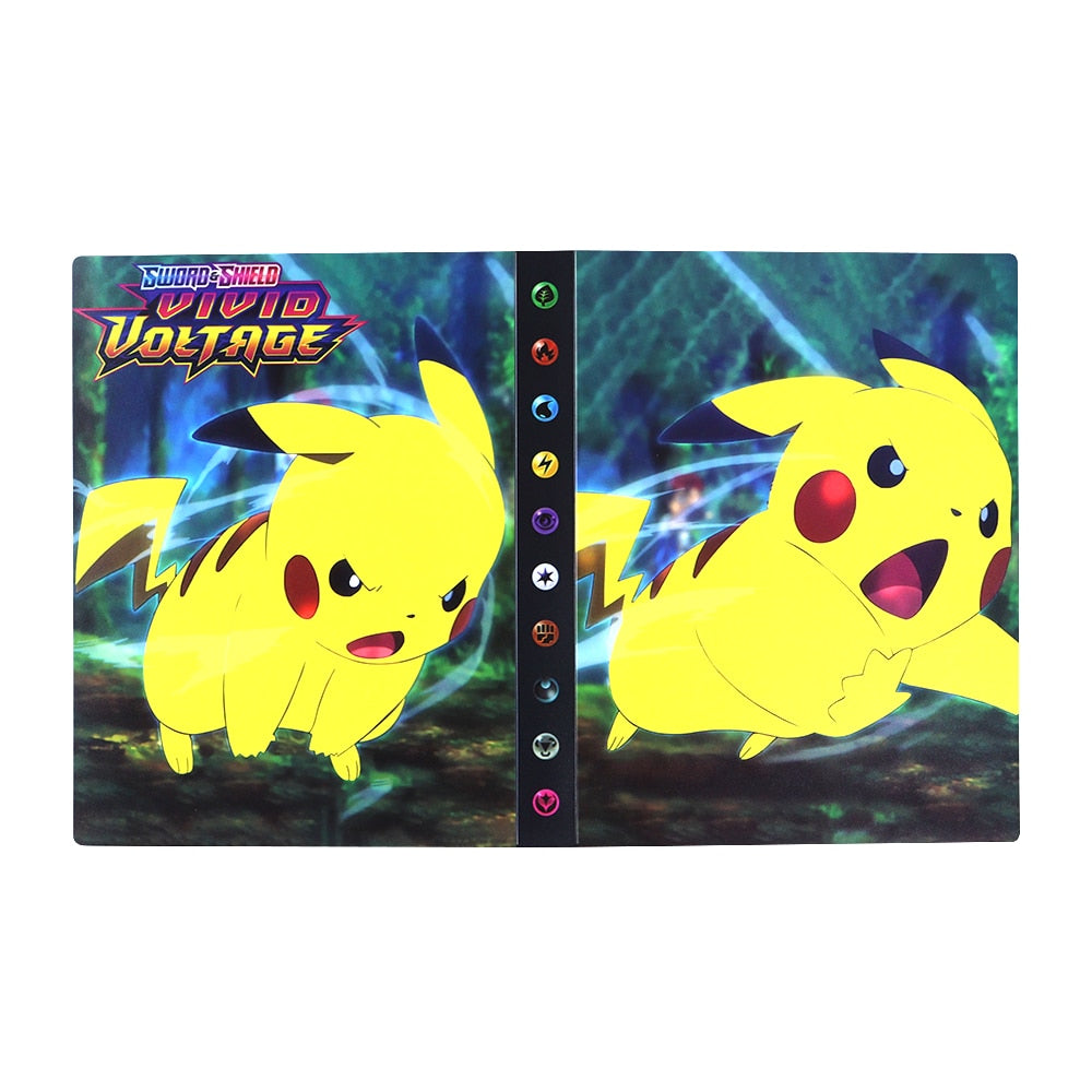 Pokemon Album Cards Book Map Letter Holder Binder Cartoon TAKARA TOMY New Anime 240PCS VMAX GX EX Collection Folder Kid Toy Gift