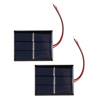 1/2Pcs Mini Solar Panel 3/2/1/0.4W 12/6/3/1.5V Cell Module Polysilicon Board Outdoor DIY Solar Charger for Battery Phone Charger